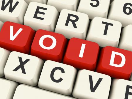 Void Keys Show Invalid Or Invalidated Online