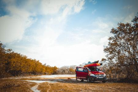 Volkswagen with Canoes