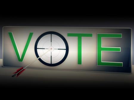 Vote Target Shows Choosing To Elect Option