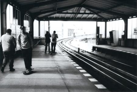 Waiting for the train