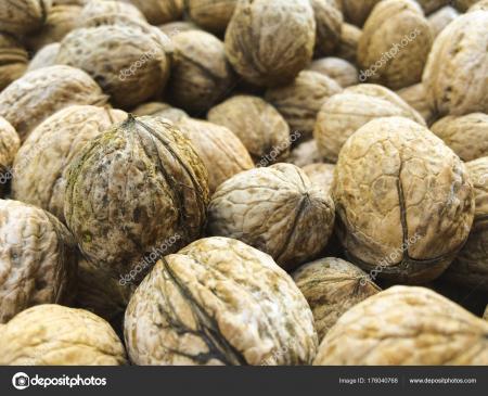 Walnuts background texture