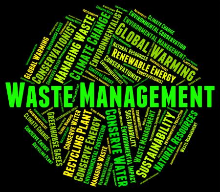 Waste Management Indicates Get Rid And Collection