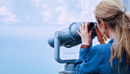 Watching through the Binoculars