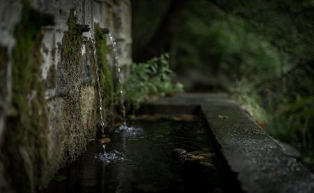 Water Drop on Concrete Wall