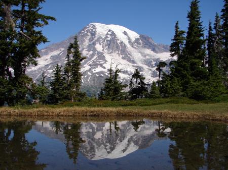 Water Reflecting Mountain