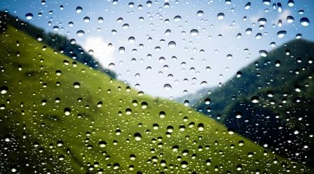 Waterdrops on window