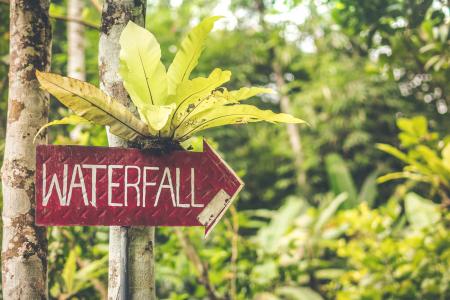 Waterfall Signage