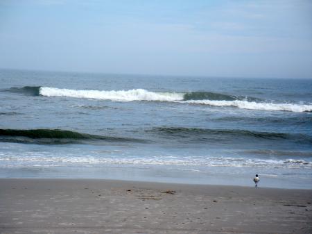 Waves Crashing On Beach