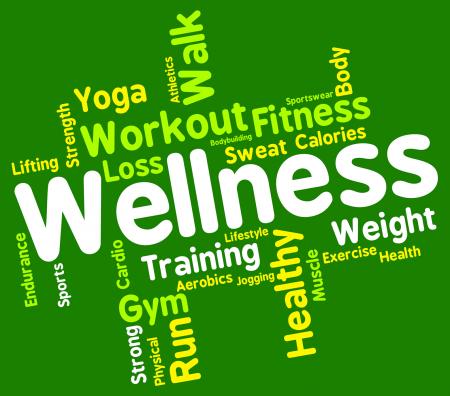 Wellness Words Indicates Health Check And Care