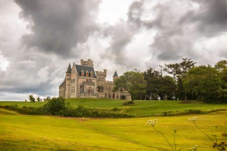 White and Black Concrete Castle on Daytime