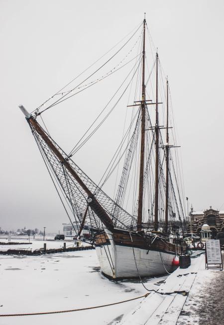 White and Brown Wooden Ship