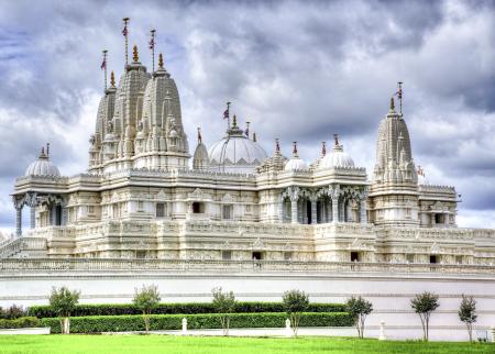 White and Gray Temple during Cloudy Sky Daytime