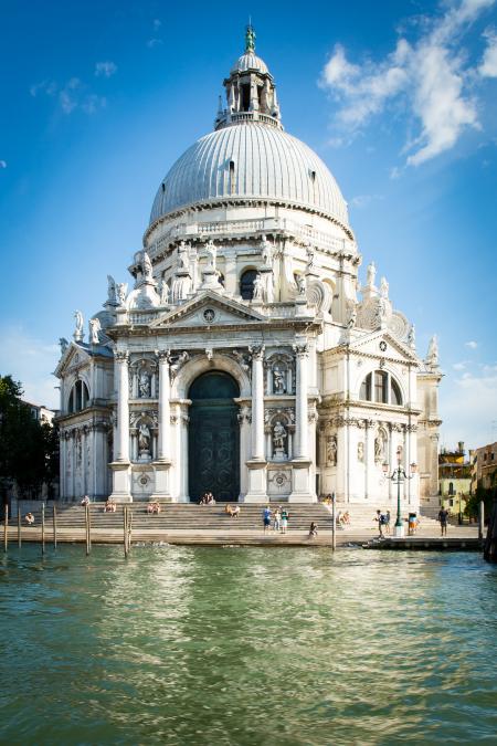 White Architectural Structure Beside Bodies of Water during Daytime