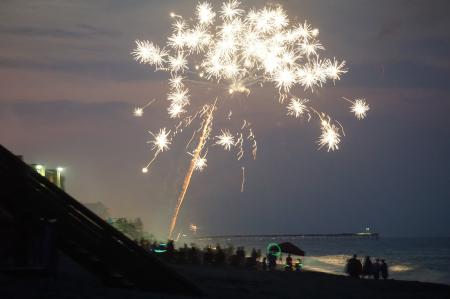 White Beach Fireworks