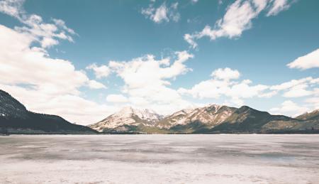 White Brown Mountain Under White Cloud and Blue Sky during Daytime