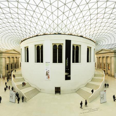 White Building Interior With People