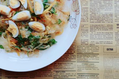 White Ceramic Plate With Dish