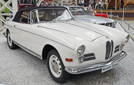 White Classic Car Beside White Silver Classic Car