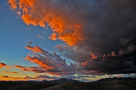 White Clouds during Sunset