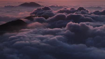 White Clouds over the Mountain