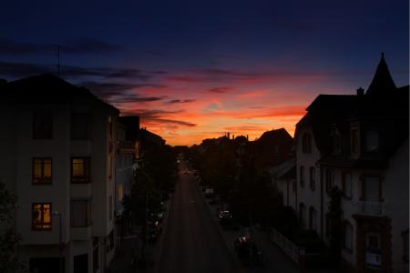 White Concrete City Houses during Night