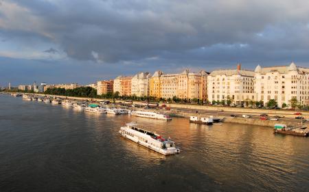 White Cruise Ships On Body Of Water