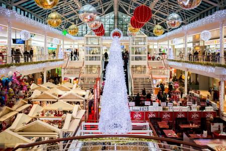 White Glass Christmas Tree