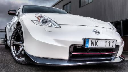 White Nissan Fairlady 370z Digital Wallpaper