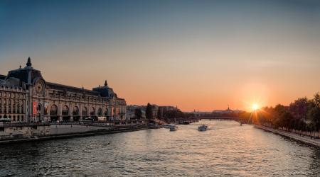 White Speed Boat on River during Sunset