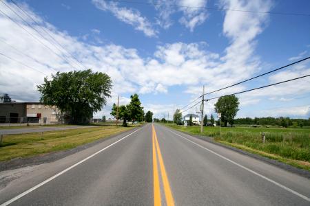 Wide-Angle Rural Road