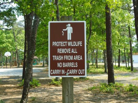 Wildlife Sign at Park