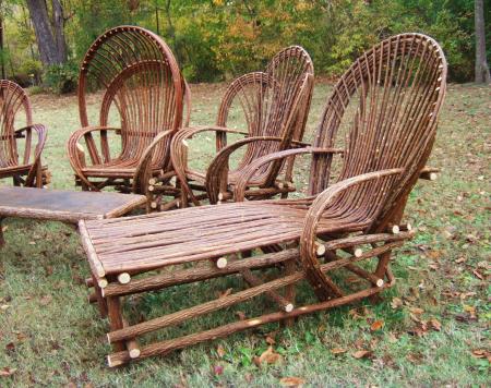 Willow woven seating