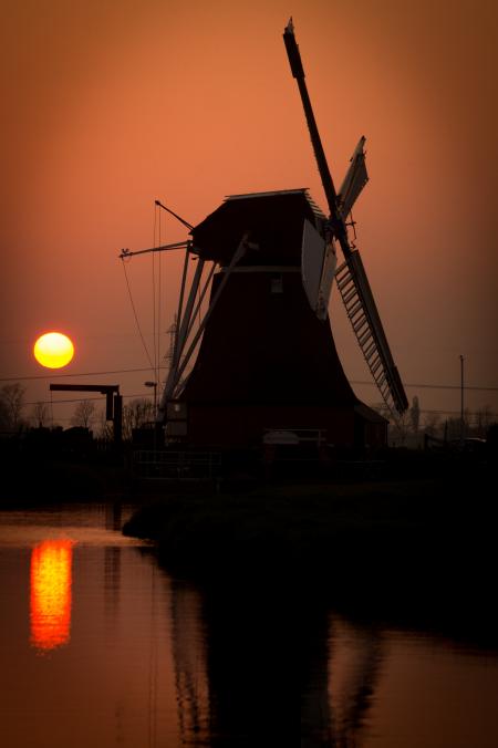 Windmill in the Village