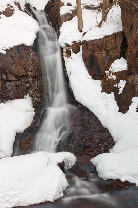 Winter Buttermilk Falls - HDR