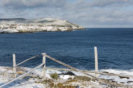 Winter Landscape and Ocean