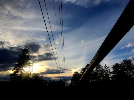 Wire and Sky Converge