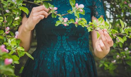 Woman Holding Green Leafed Plant