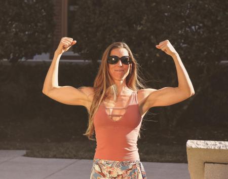 Woman in Brown Tank Top