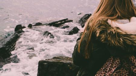 Woman Looking at the Water