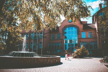 Woman Passing by Near Building during Daytime