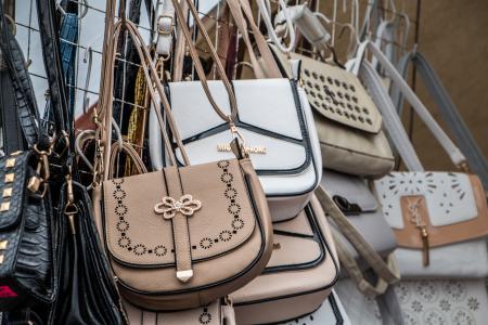 Woman purses stand