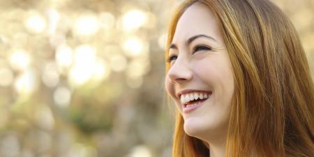 Woman smiling