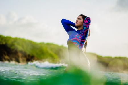 Woman Standing in Water