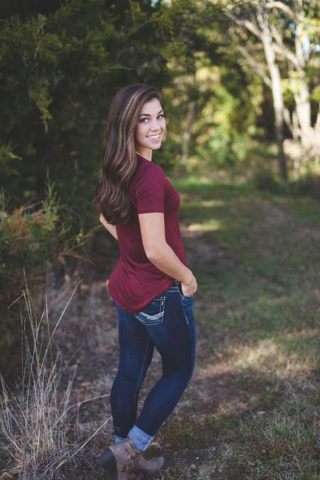 Woman Standing Near Trees