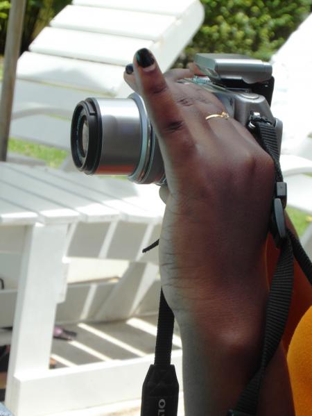 Woman Taking Photographs