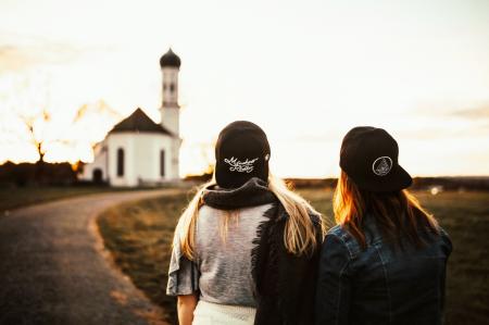 Woman Wearing Black Snapback Cap