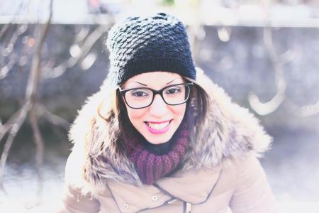 Woman Wearing Brown Coat