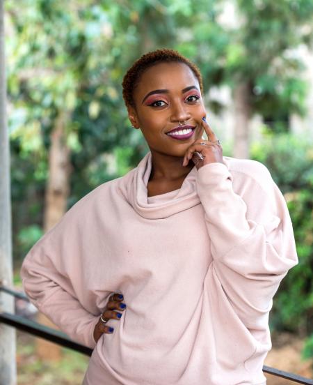 Woman Wearing Brown Sweater