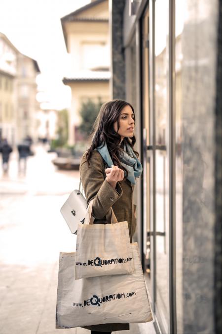 Woman Wearing Gray Coat