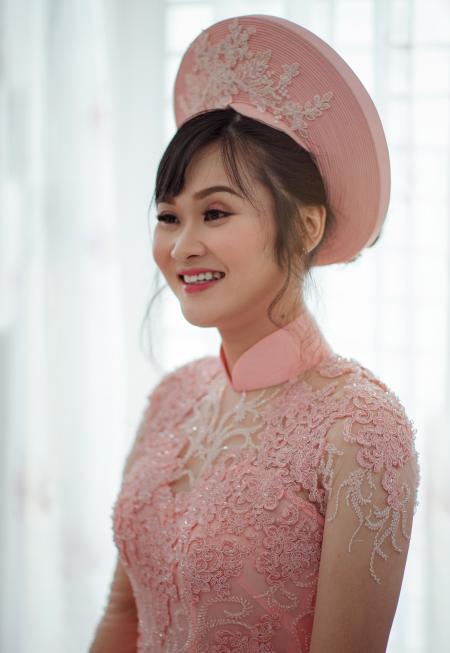 Woman Wearing Pink Floral Top